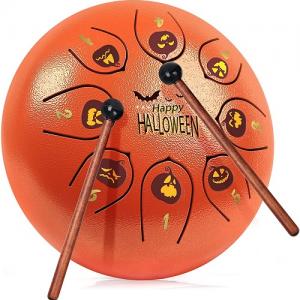 Hot Sell Upgrade Halloween 6 Inch 8 Note Steel Tongue Drum Tank Drum for Kids