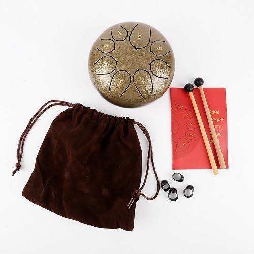 Steel Tongue Drum and Accessories