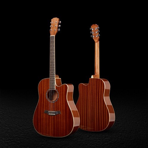 Alifero New Product 41 Inch All Mahogany Top Cutaway Acoustic Guitar